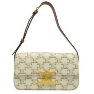 Celine Claude Shoulder Bag White